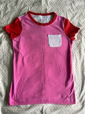Kate Spade Colorblock Cap Sleeve Crew Neck T-Shirt, Size XS